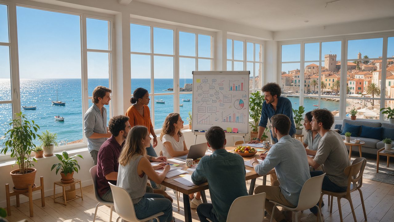 Networking de empresarios Melilla en espacio de coworking